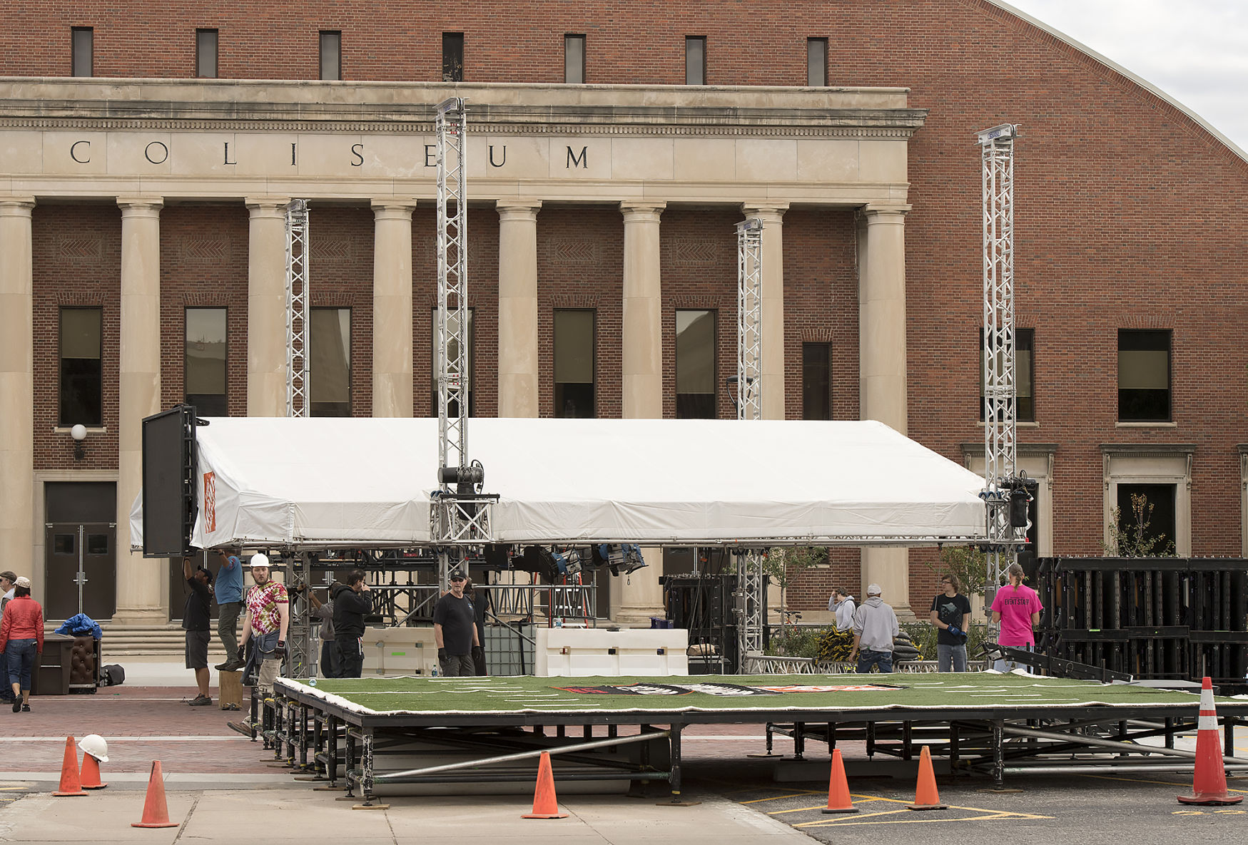 ESPN College GameDay set construction
